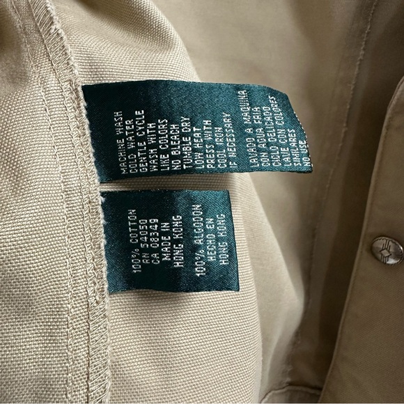 Ralph Lauren Floral Embroidered Tan Jacket Small - Picture 11 of 11